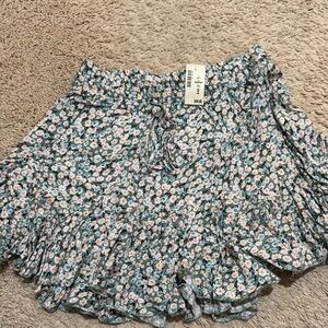 Aeropostale Floral Skirt - Blue and Pink